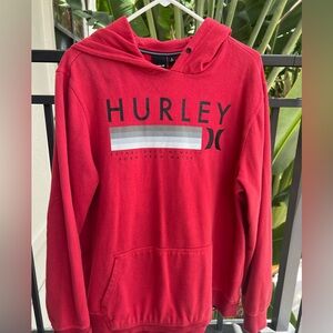 Men’s Hurley Red graphic hoodie jacket - Size Large
